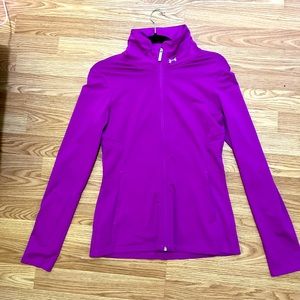 Under Armour Purple Womens Athletic Zip up Jacket Size S